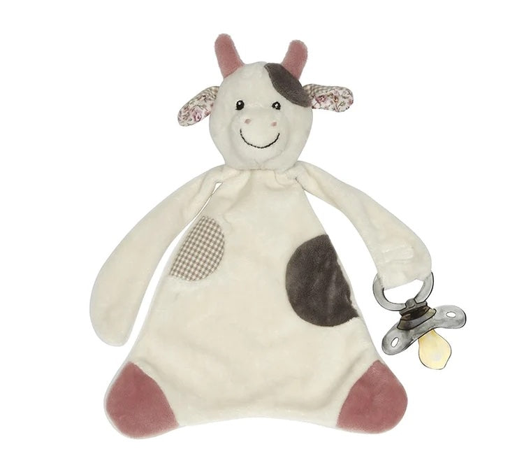 Maison Chic Cassie the Cow Pacifier Blankie is oh so cute!