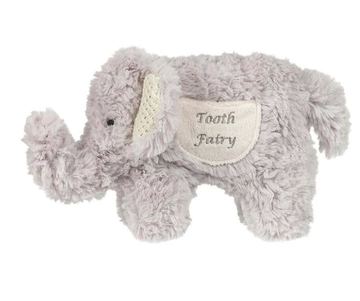 Maison Chic Emerson the Elephant Tooth Fairy has a special pocket for your kiddo's tooth!