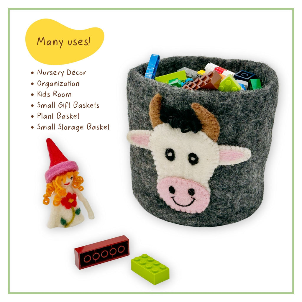 Montessori Treasure Baskets - Farm Friends - uses image