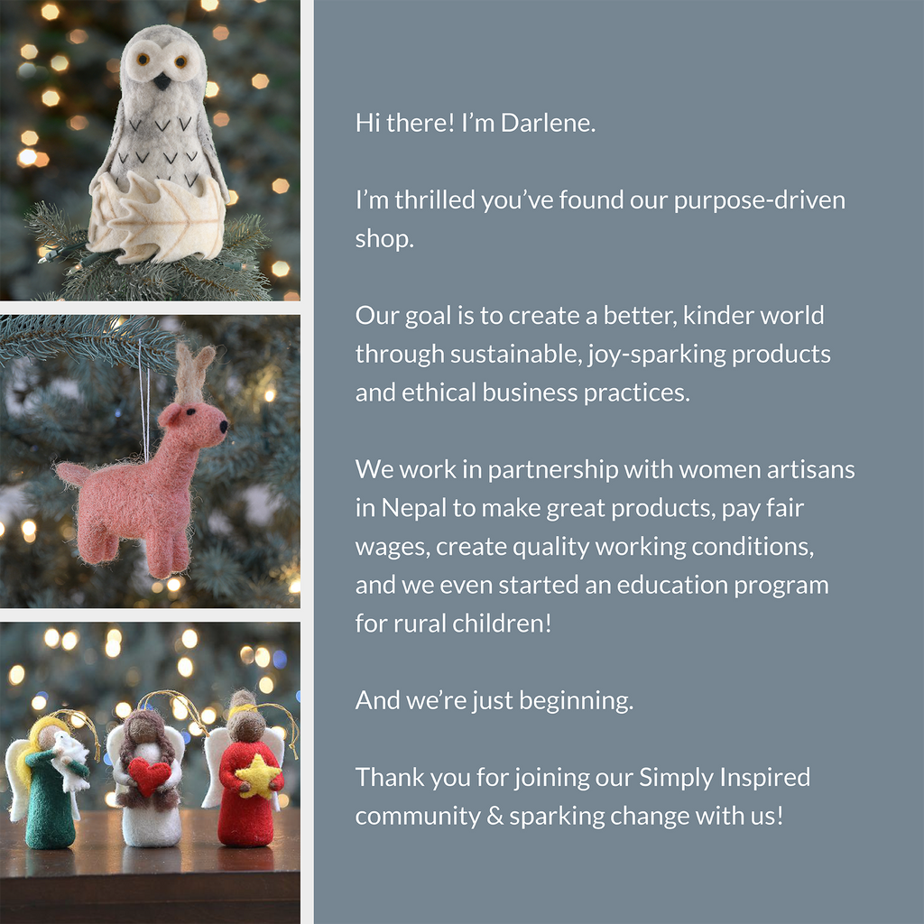 Darlene wants every product to spark joy and love! The nativity scene surely does.