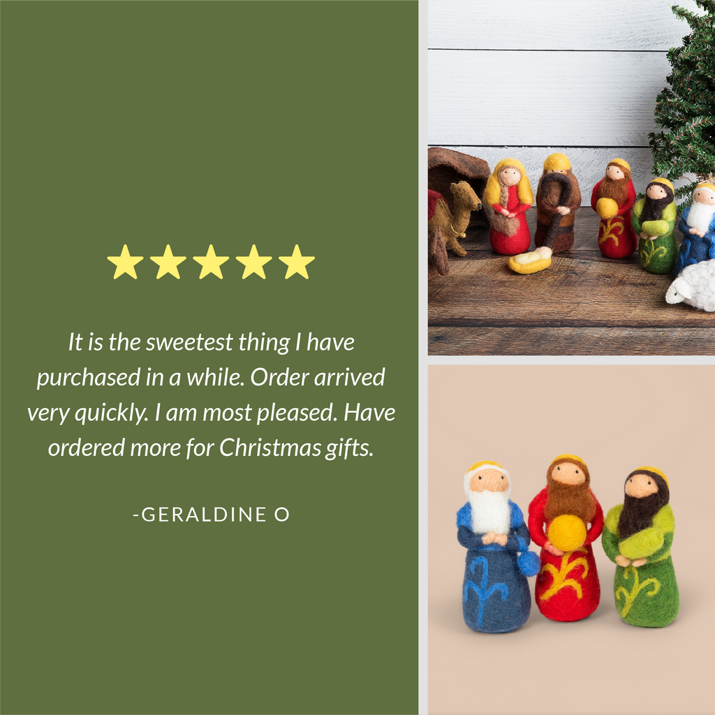 The best Christmas gift is a nativity scene that won't break.