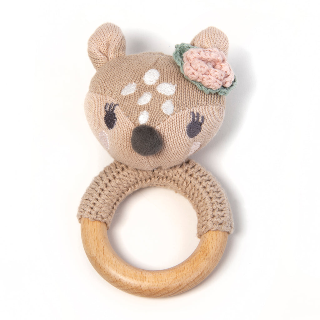 FiFi Fawn is a super cute wooden crochet rattle our grandkids loved!