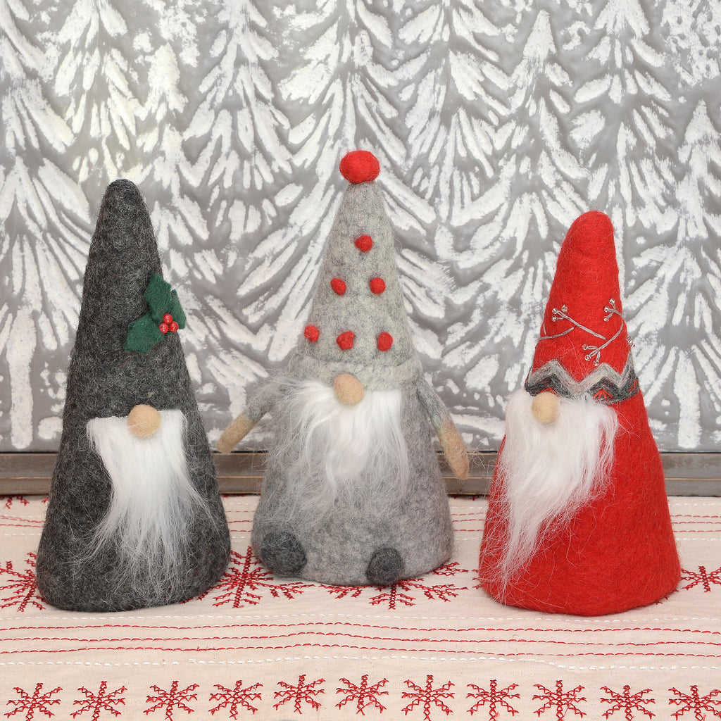 But, you don't have to use them as a gnome tree topper. You can also use them for mantle decor!