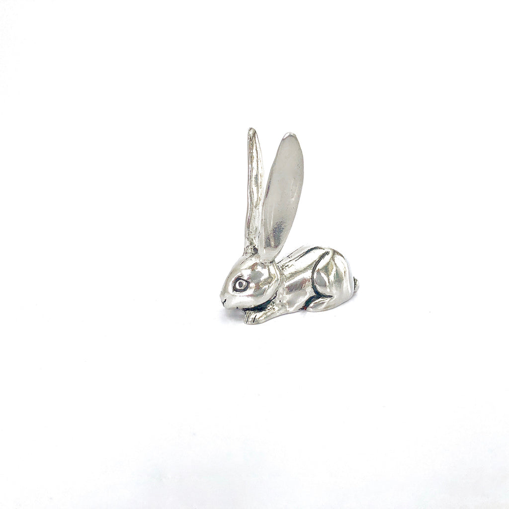 Handmade pewter ring holders in Cat, Dog or Bunny shapes.  Approx. 2.5" tall. A thoughtful gift or bedroom decor!