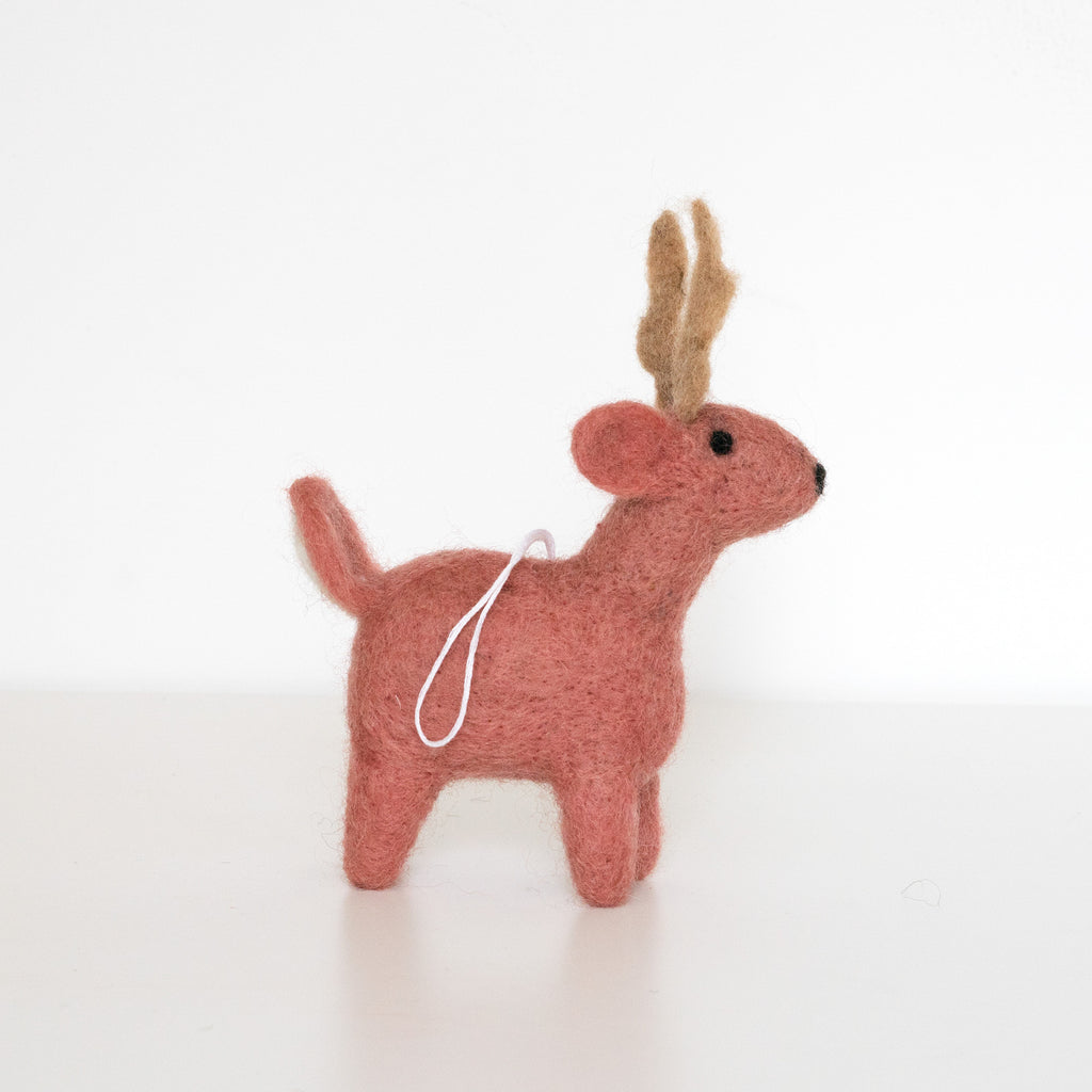 Deer or reindeer? Could go either way, but let's stick with deer ornament for all intents and purposes.